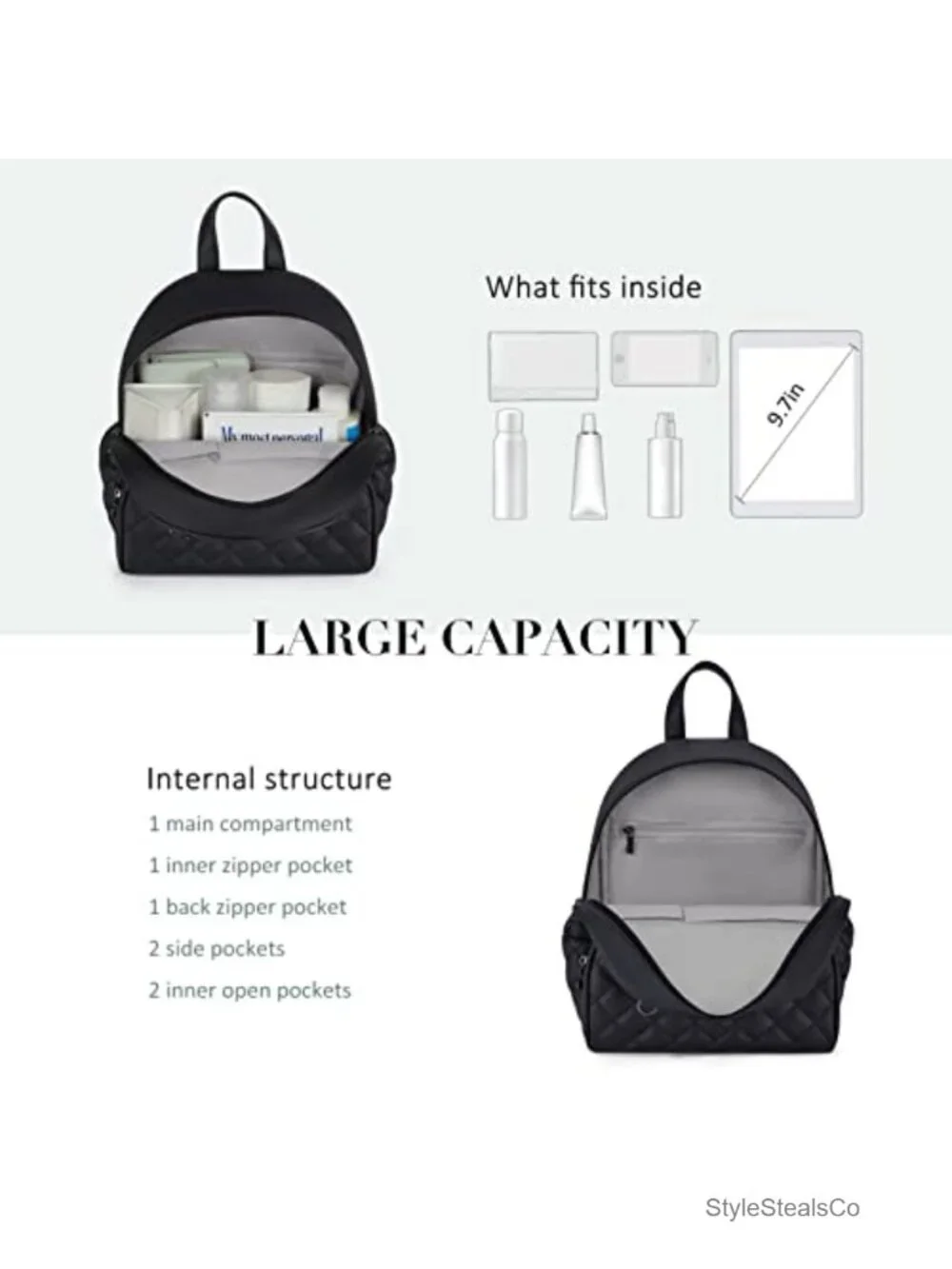 Mini Backpack Purse PU Leather Small Travel Backpack